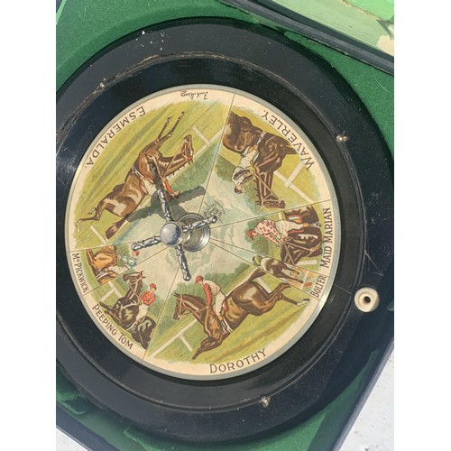 580 - AN ANTIQUE ROULETTE HORSE GAME SANDOWN REGISTERED