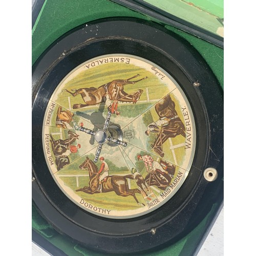 580 - AN ANTIQUE ROULETTE HORSE GAME SANDOWN REGISTERED