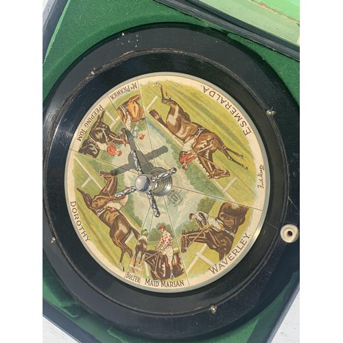 580 - AN ANTIQUE ROULETTE HORSE GAME SANDOWN REGISTERED