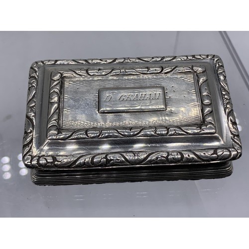 650 - GEOGIAN BIRHINGHAM SILVER CASE 78GRAMS