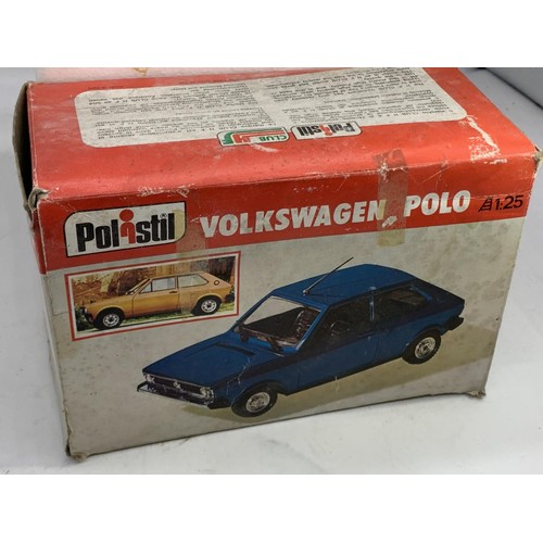 622 - A POLISTIL 1/25 SCALE MODEL OF A VOLKSWAGEN POLO IN PRISTENE CONDITION WITH ORIGINAL BOX