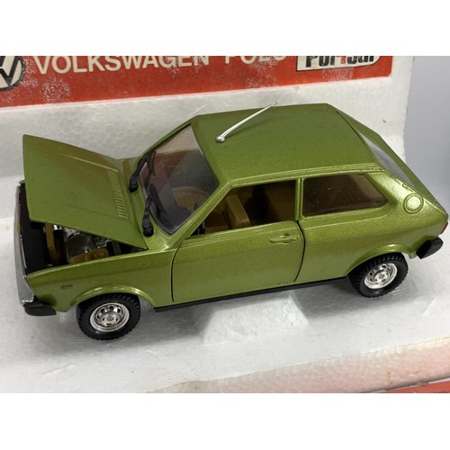 622 - A POLISTIL 1/25 SCALE MODEL OF A VOLKSWAGEN POLO IN PRISTENE CONDITION WITH ORIGINAL BOX