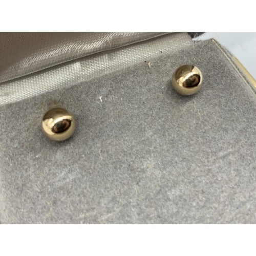 628 - MACYs 14ct GOLD EARRINGS