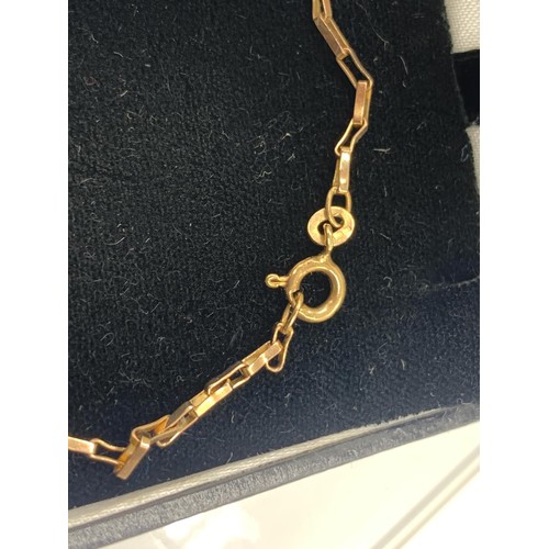 641 - 9ct ROSE GOLD BOX LINK BRACELET 1.9grms