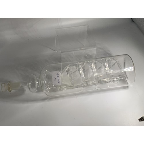 741 - GLASS SHIP IN BOTTLE