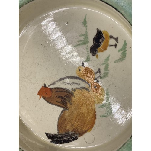 750A - A ROYAL DOULTON STONEWARE BOWL DEPICTING CHICKEN AND DUCKILING 6in Dia