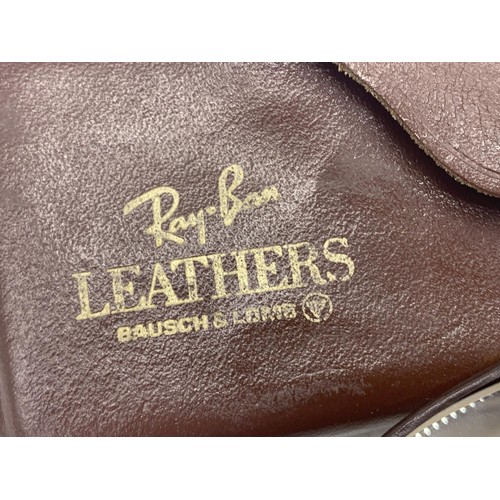 768 - A GENUINE PAIR OF RAY BAN SUNGLASSES IN ORIGINAL LEATHER WALLET