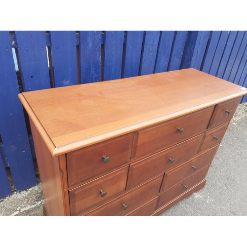 787 - A MAHOGANY 3 OVER 4 CHEST OF DRAWERS