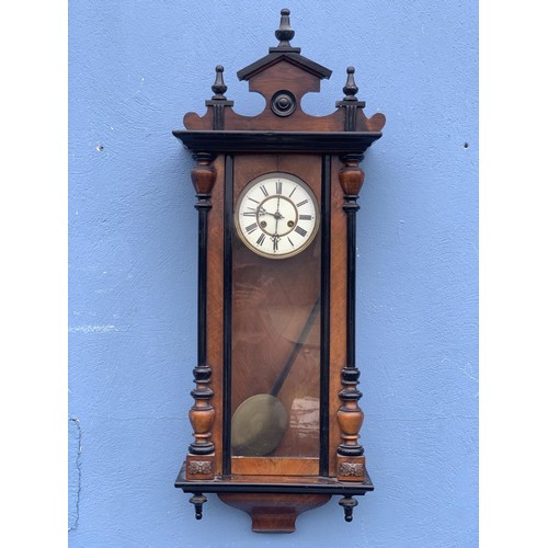 807 - VIENNA WALL CLOCK 40x17in