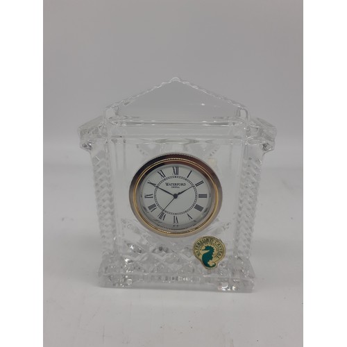 721 - A 4.5 INCH WATERFORD CLOCK