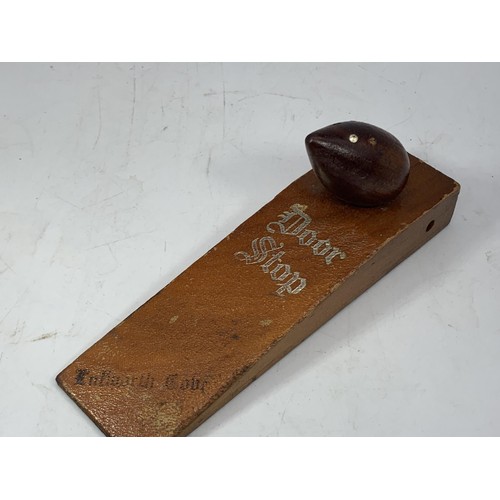 726 - A MOUSEMAN STYLE DOORSTOP BY AVON (WITH ORIGINAL STICKER)