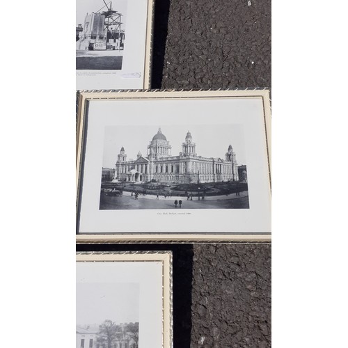 800 - 4 BELFAST B/W PRINTS 8X11