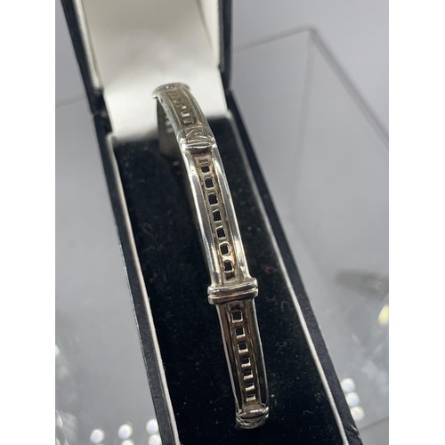 614A - SILVER MACKINTOSH BANGLE