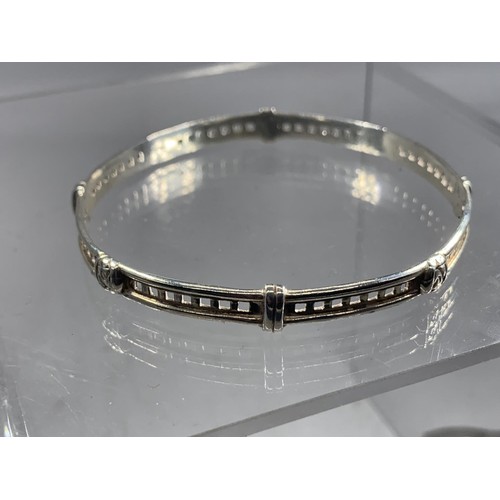 614A - SILVER MACKINTOSH BANGLE