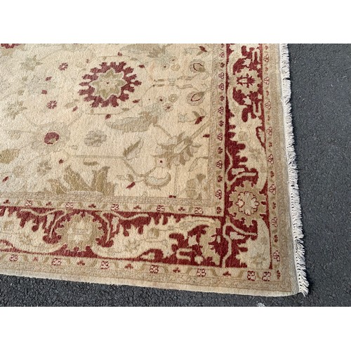 54 - A HAND MADE ORIENTAL RUG APPROX 97X60