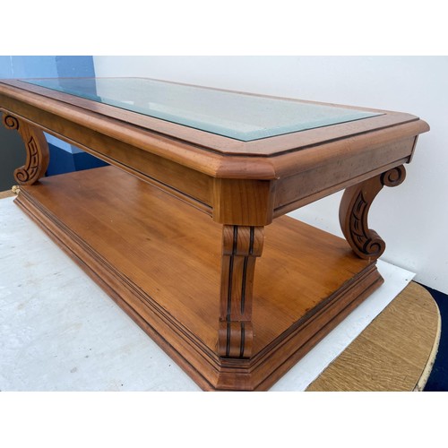 4 - A CHERRYWOOD COFFEE TABLE