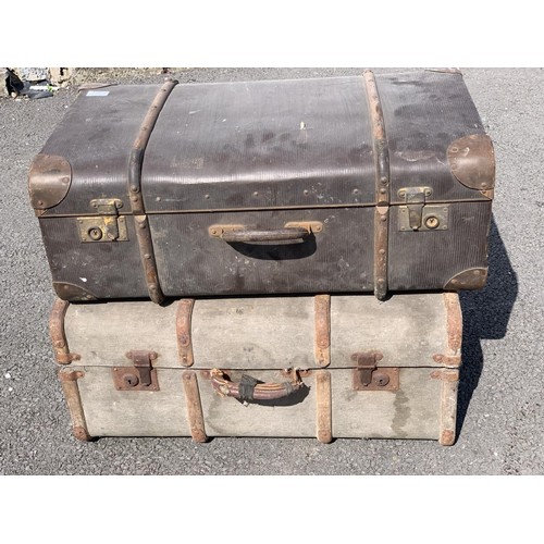 13 - 2x TRAVEL TRUNKS