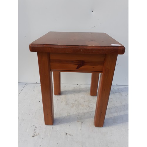 21 - A PINE LAMP TABLE