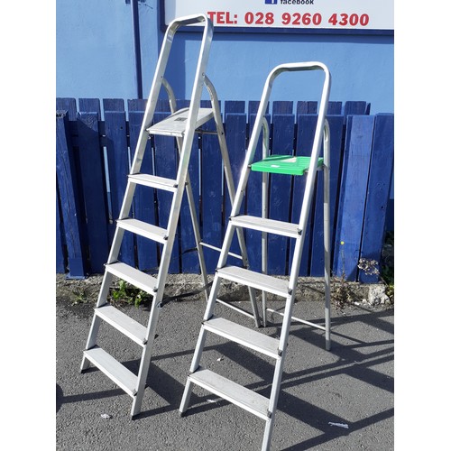 48 - 2 SETS ALUMINIUM STEPS