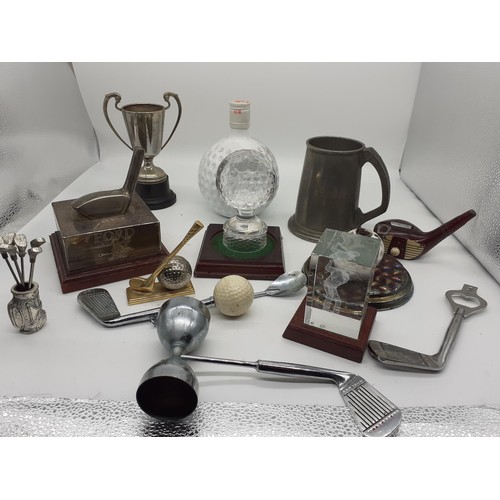 91 - LOT GOLFING COLLECTABLES