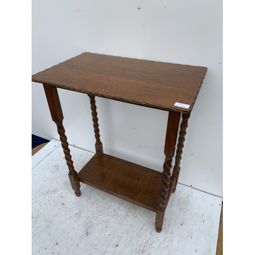 132 - VINTAGE BARLEY TWIST SIDE TABLE