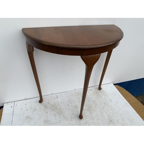 155 - VINTAGE HALF MOON HALL TABLE