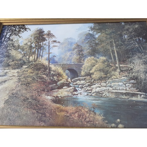 176 - LARGE DENNIS THORNTON PRINT IN GILT FRAME 35X26