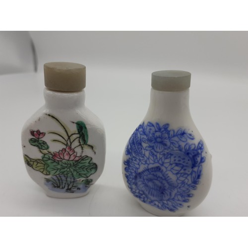 226 - 2 ORIENTAL SNUFF BOTTLES