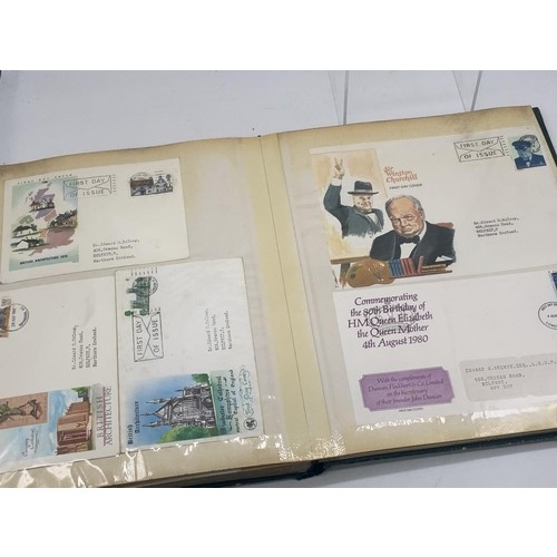 109 - AN ALBUMN OF 1ST1 DAY COVERS TO INCLUDE 25th ANNIVERSARY BATTLE OF BRITAIN ,1s FLIGHT CONCORDE 1969 ... 