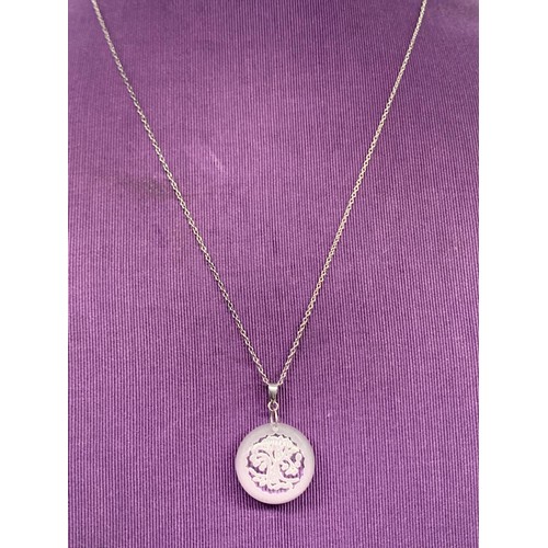 273 - SILVER CHAIN WITH A CRYSTAL TREE OF LIFE PENDANT