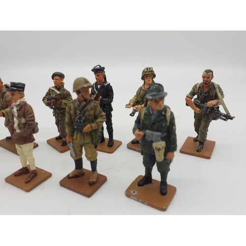 428 - 10 UNBOXED DEL PRADO MEN AT WAR SOLDIERS