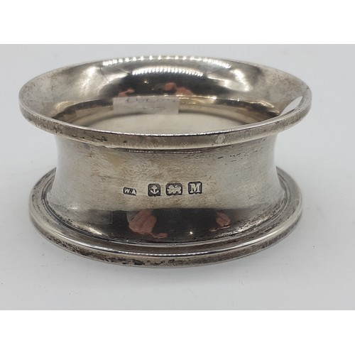 210 - A SILVER NAPKIN RING 22.7grms