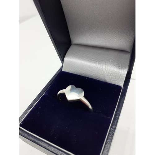 232 - SILVER HEART RING