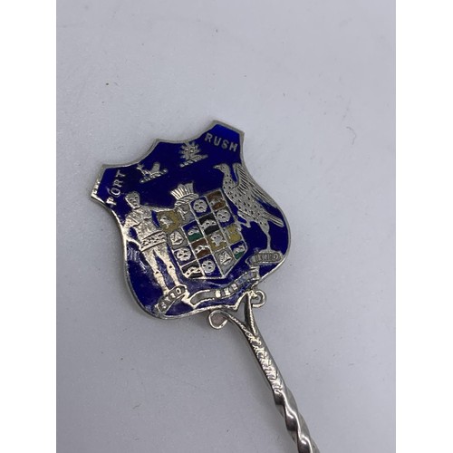 433 - A SILVER PORTRUSH COLLECTORS SPOON 15.3grms