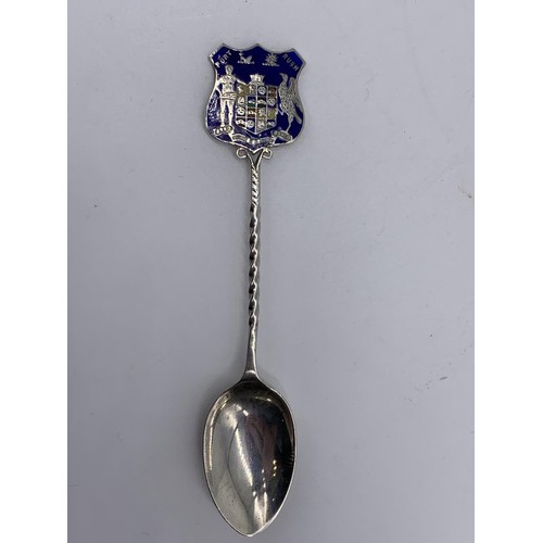 433 - A SILVER PORTRUSH COLLECTORS SPOON 15.3grms