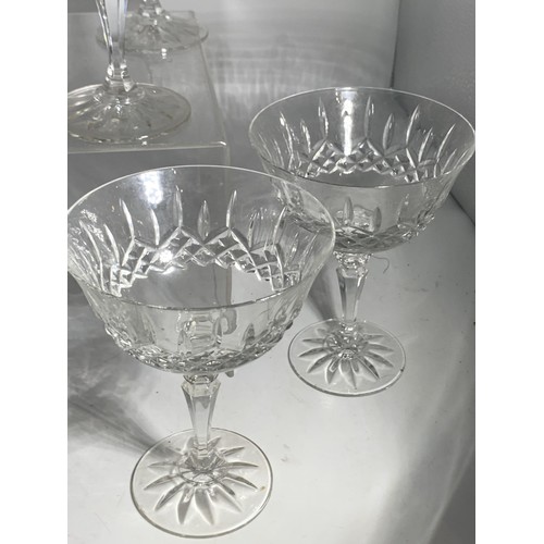 544 - 8 GALWAY CRYSTAL COCKTAIL GLASSES