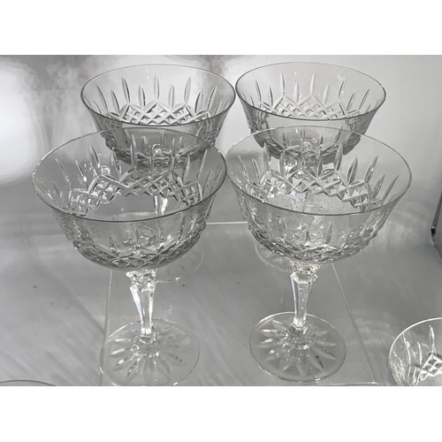 544 - 8 GALWAY CRYSTAL COCKTAIL GLASSES