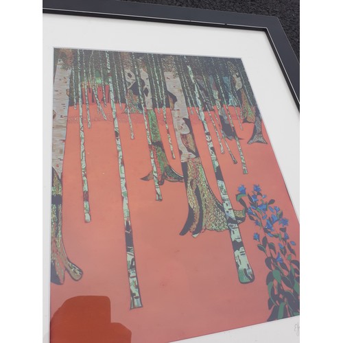 566 - NO3 OF LIMITED EDTION PRINT FARMHOUSE BEECH FOREST BY E.J.MALLON 21X25