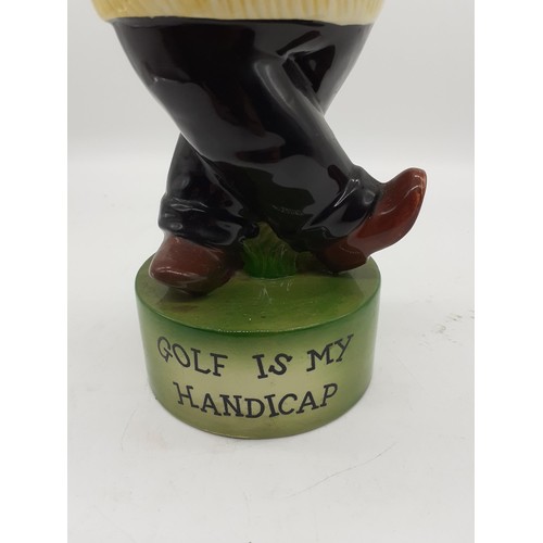 574 - GOLFING THEME DECANTER 12