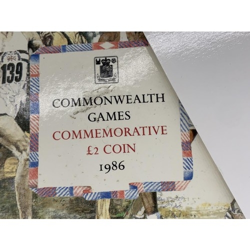 606 - A  £2  COIN FOR THE 1986 COMMENWEALTH GAMES