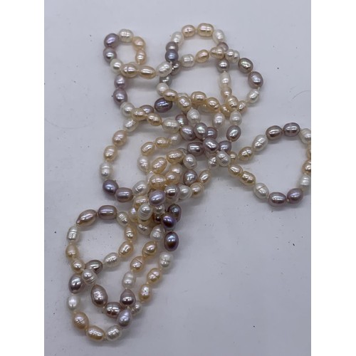 730 - A MIXED SELECTION OF NATURAL PEARL NECKLACE