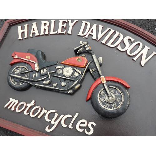 550 - HARLEY DAVIDSON WALL PLAQUE 23X18