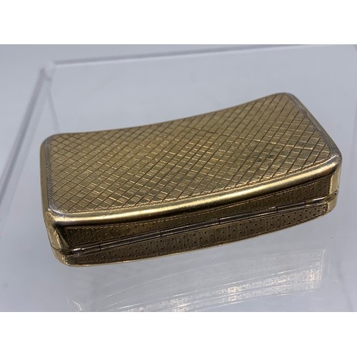 705A - GEORGIAN LONDON SILVER GILT CONCAVE VISTA WEIGHS 49.8 GRAMS