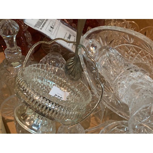 199a - Large collection of cut glass & crystal etc