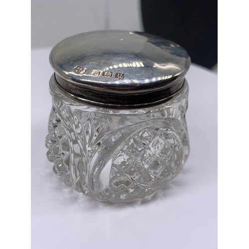 732 - SILVER TOPPED JAR