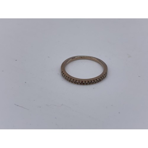 221A - A FULL ENGLISH STAMPED GOLD ON SILVER CHILDS RING