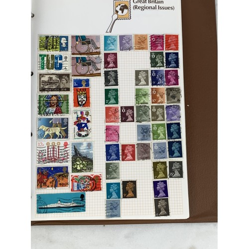 145 - A STANLEY GIBBONS STAMP ALBUMN AND CONTENTS