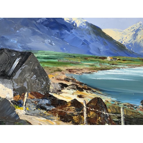 103 - AN OIL ON CANVAS BY ANNE TALLENTINE  (MOURNES) 20X27.5