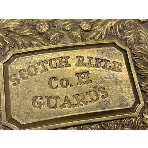 190 - A SCOTTISH RIFLES CROSSBELT PLATE