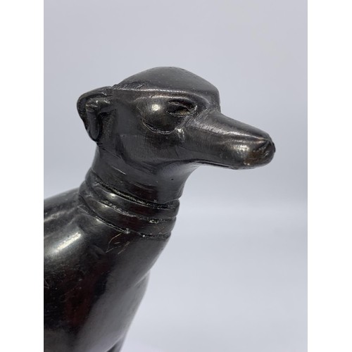 194 - A BRONZE GREYHOUND